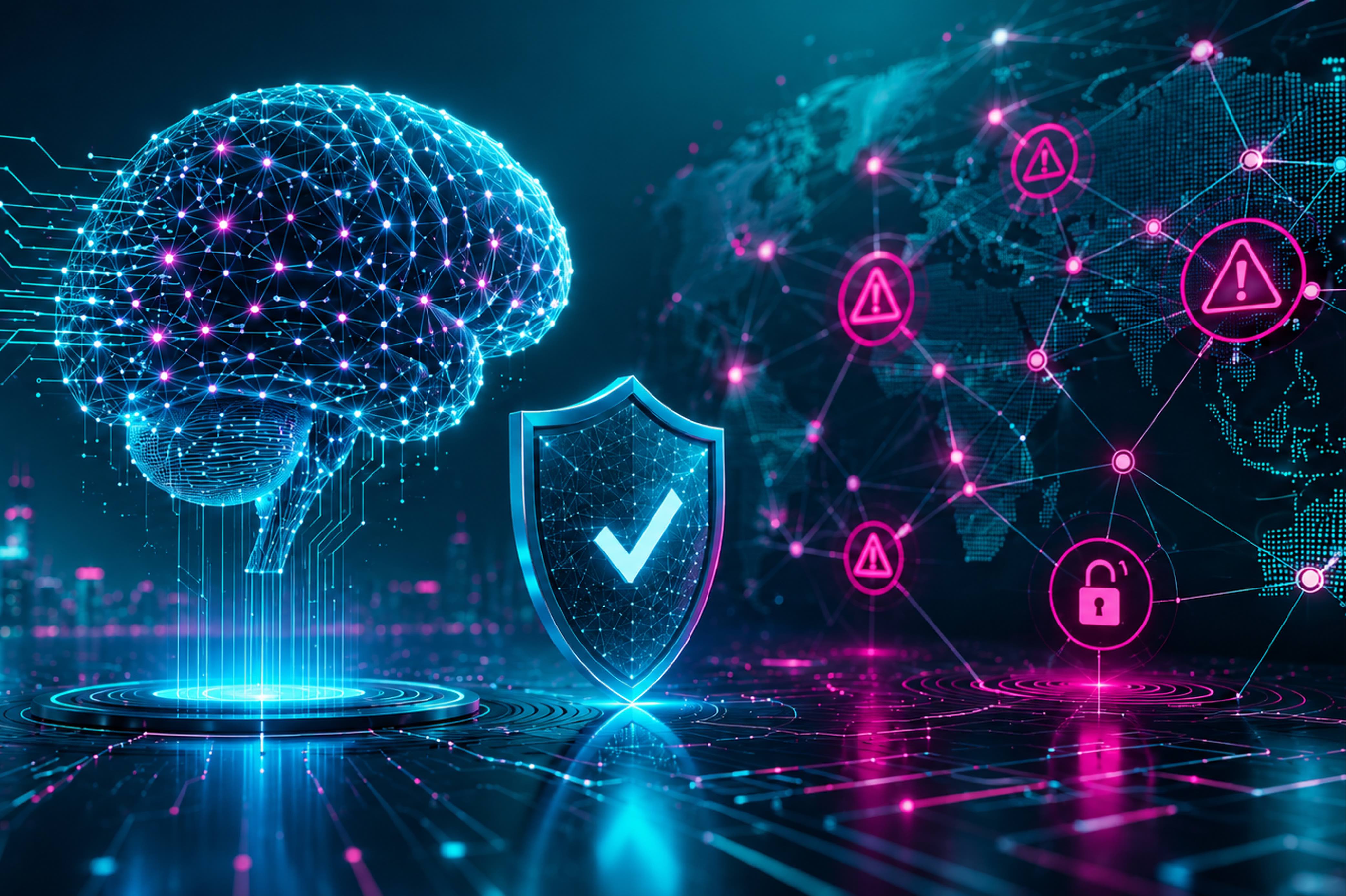 Illustrazione della resilienza operativa digitale con intelligenza artificiale, cybersicurezza e protezione dai cyber risk secondo le indicazioni dell’IVASS.