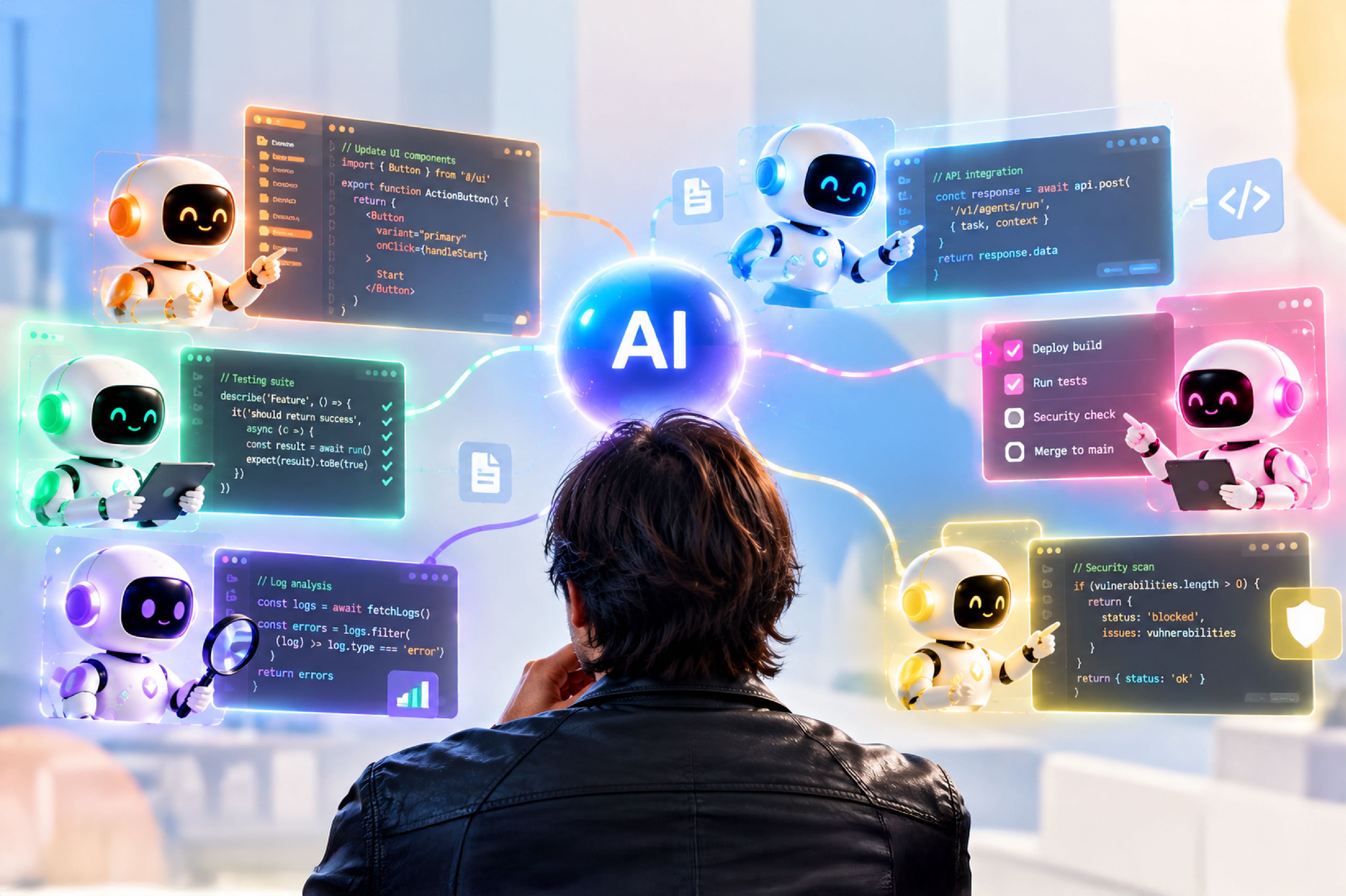 Supervisione umana di agenti AI che collaborano in un sistema multi-agente